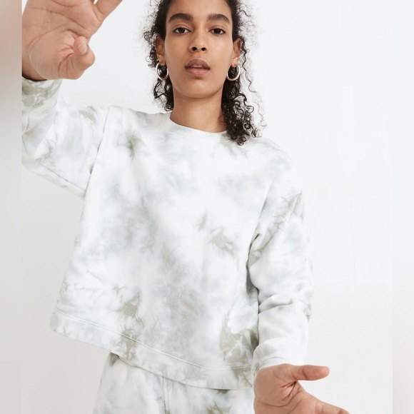 Madewell Tie-Dye Cotton Swing Crewneck - Picture 1 of 7